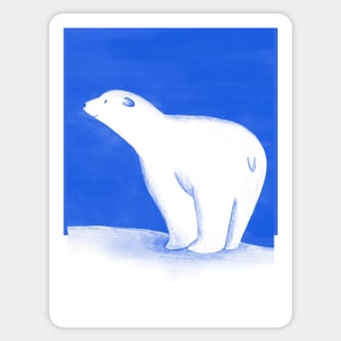 Polar bear illustration Sticker